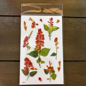 Salvia Pressed Flower Stickers
